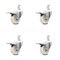 Service Caster 3 Inch Nylon Wheel Swivel 7/8 Inch Square Stem Caster Set Total Lock Brake SCC SCC-SQTTL20S314-NYS-78-4 - alternate 1